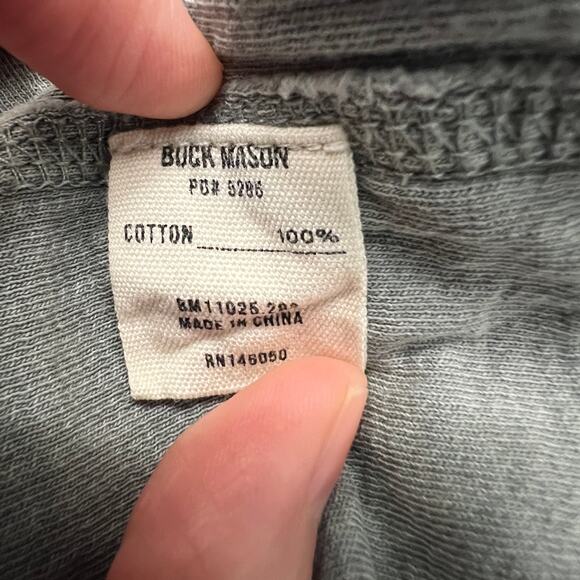 Buck Mason Vintage Thermal Surplus Long Sleeve Shirt Men's M - Picture 6 of 6